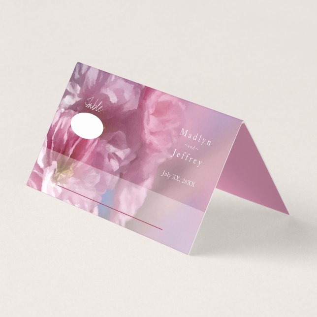 casamento da primavera floresce de cerejeira rosa (Frente)