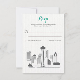 Casamento da skyline de RSVP Seattle