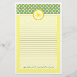 Casamento Daffodil, artigos de papelaria