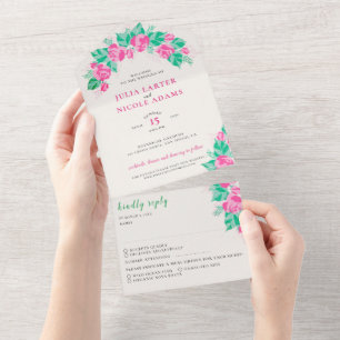 Casamento das flores de Rosa verde rosa