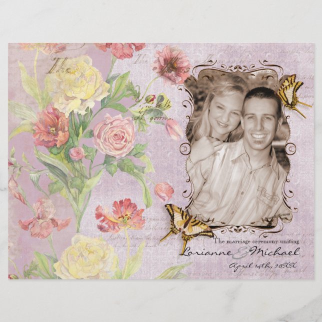 Casamento das Flores Florais Les Fleurs Peony Rosa (Frente)