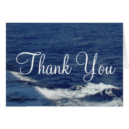Casamento das Ondas Oceânicas Obrigado Cartões Vaz