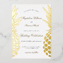 casamento de abacaxi de folha de papel