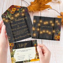 Casamento de abóbora floral com abóbora floral no