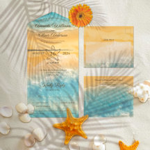 Casamento de água com Ouro de água costeira e turq
