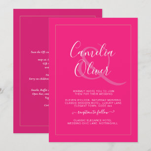 Casamento de Ampersand Monocromático Moderno All-