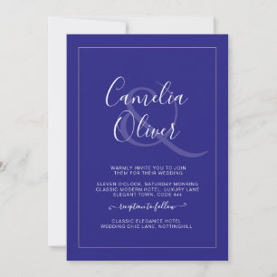 Casamento de Ampersand Monocromático Moderno All-