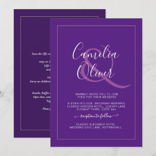 Casamento de Ampersand Monocromático Moderno All-i