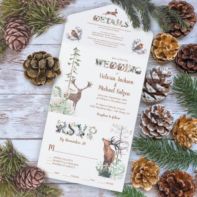 Casamento de Animais da Floresta de Madeira (Criador carregado)