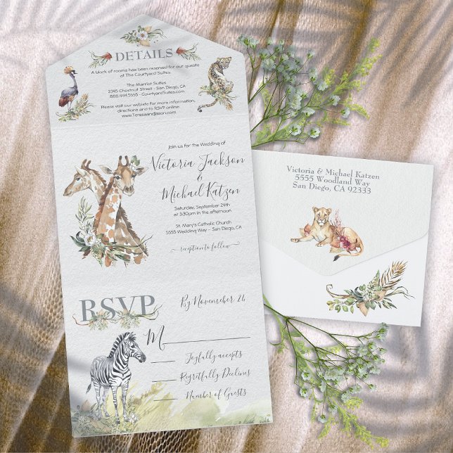 Casamento de Animais da Selva Tropical (Criador carregado)