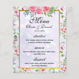 Casamento de Aquarela de Flores Rosa Escamosas Ele