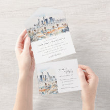 Casamento de Aquarela de Los Angeles, Califórnia