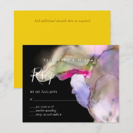 Casamento de Aquarela do Técnico RSVP do ORÇAMENTO