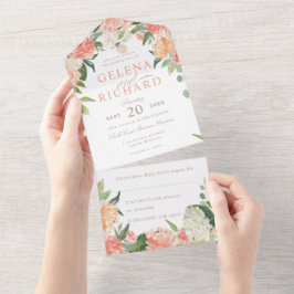 Casamento De Aquarela Floral Com Primavera De Pêss