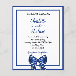 Casamento de arco elegante azul real e branco
