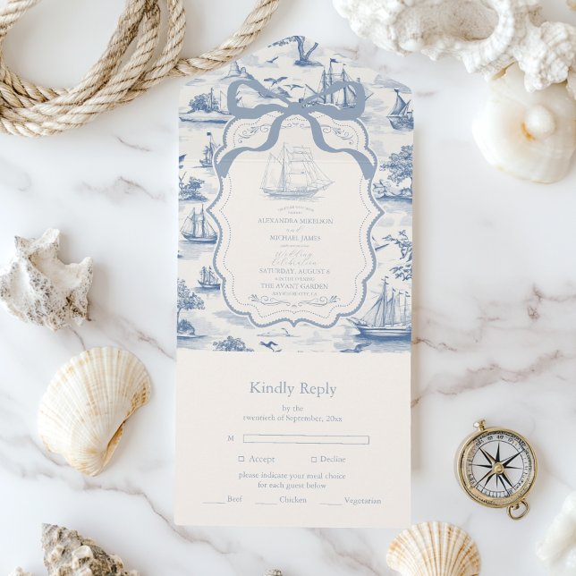 Casamento de Arco Náutico Toile Chic (Criador carregado)