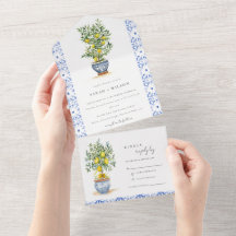 Casamento de Árvore de Limão Amarelo Boho-Marroqui