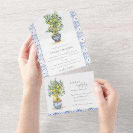 Casamento de Árvore de Limão Amarelo Boho-Marroqui