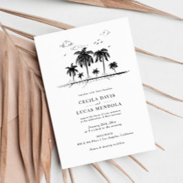 Casamento de Árvore Tropical de Praia Elegante