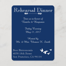 Casamento de Aves Costeiras | Convite para Janto d