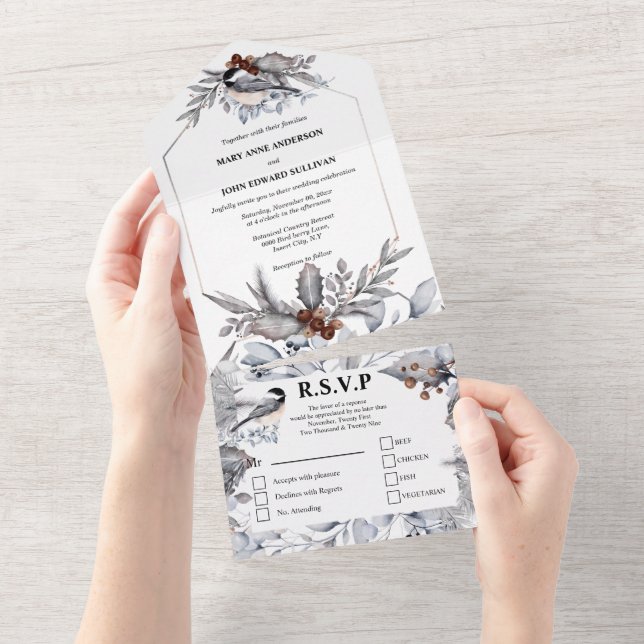 Casamento de aves da floresta castanha-da-cinza (Aba destacável)