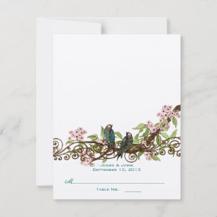 Casamento de Aves de Capoeira Teais e Rosa RSVP