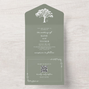 Casamento de Balanço de Árvore Rústica Verde Salvi