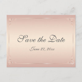 Casamento De Blush Elegante Salve Os Cartões De Po