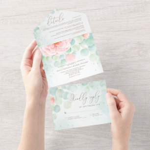 Casamento de Blush Peony Greenery Eucalyptus Water