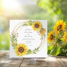 Casamento de boho com anel de ouro de flor de sol