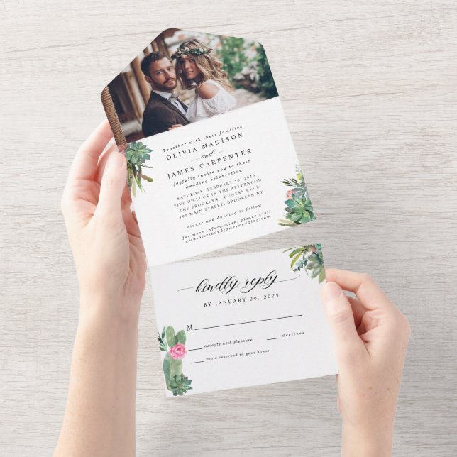 Casamento de Boho com Suculente Foto de Cactus Rus (Tearaway)