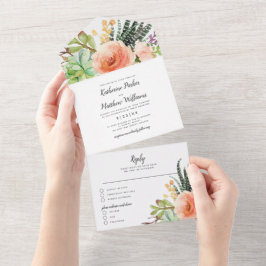 Casamento de Boho do Jardim de Suculência Elegante