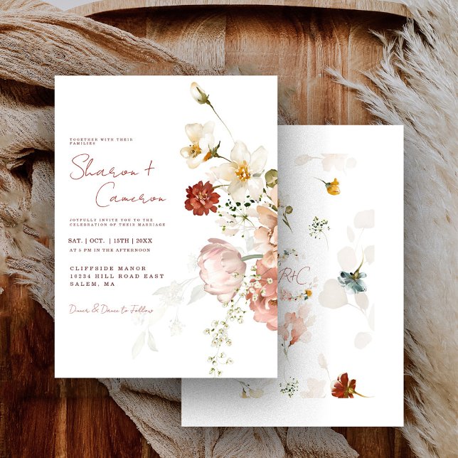 Casamento De Boho Floral Boho, Por Aquarela Rustic (Criador carregado)