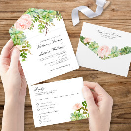 Casamento de Boho Rosa do Jardim Elegante