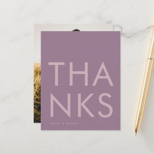 Casamento de Bold Monograma Moderno em Lilac Roxo