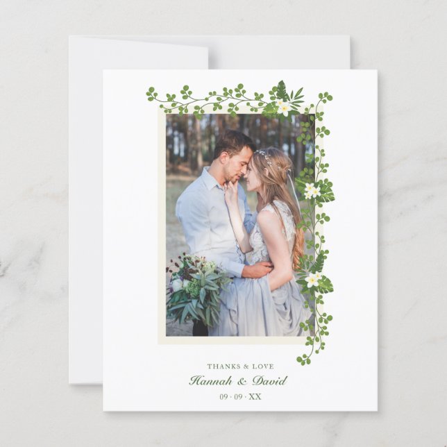 Casamento de Branches Tropicais de Orçamento e Flo (Frente)