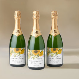 Casamento de Buquês de Girassóis Modernos Amarelos