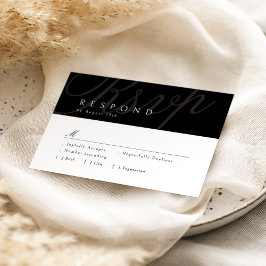 Casamento de Caligrafia Clássica Elegante RSVP