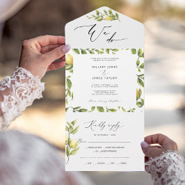 Casamento de Caligrafia Costeira de Lemon Sorrento
