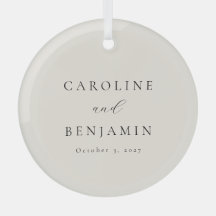 Casamento de Caligrafia de Ivory Minimalista Elega