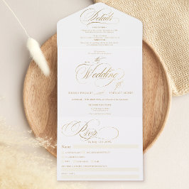 Casamento de caligrafia elegante com guião Chic go