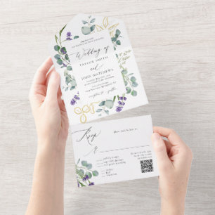 Casamento de Caligrafia por Lavanda Eucalyptus Wat