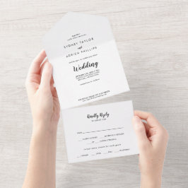 Casamento de Caligrafia Simples