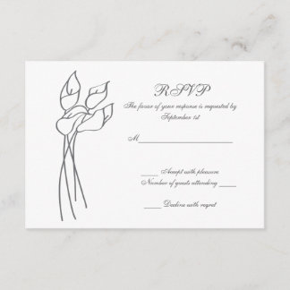 Casamento de Calla Lily rsvp