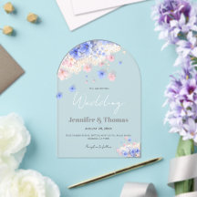 Casamento de Campo de Flores Silvestres Pastel Rom