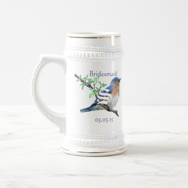 Casamento de Caneca de cerveja de Bridesmaid Vinta (Esquerda)