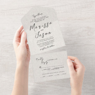 Casamento de Canvas Simples e Elegante