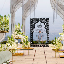 Casamento de Casais de Arch Islâmico Elegante