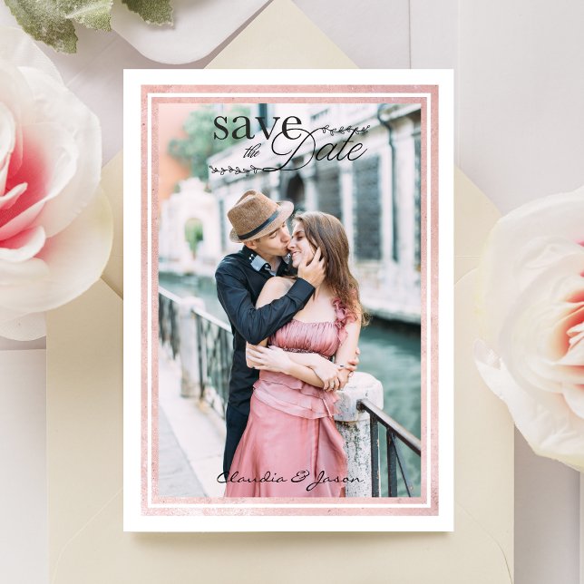 Casamento de Casal de Foto Elegante Clássico (Criador carregado)