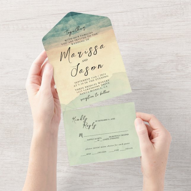 Casamento de cena natural simples e elegante (Tearaway)